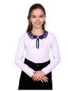 Джемпер ПАТРИСИЯ белый/т.синий