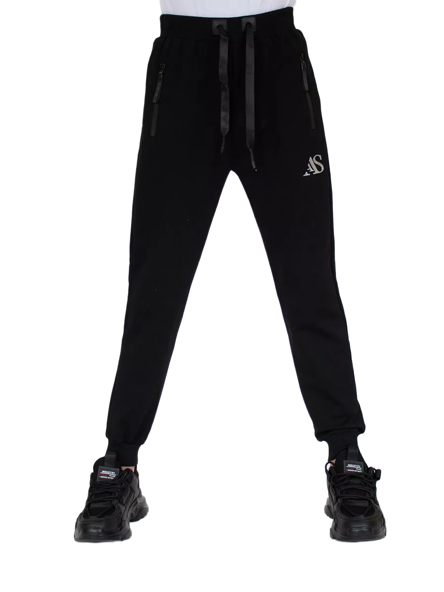 Брюки спорт AS527 черный