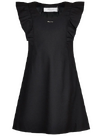 Сарафан M-ШК-С-02/3 Юлия Черный с крылышками по линии плеча